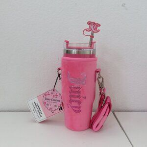Juicy Couture 40oz Stainless Steel Tumbler Hot/Cold with Crossbody Pouch